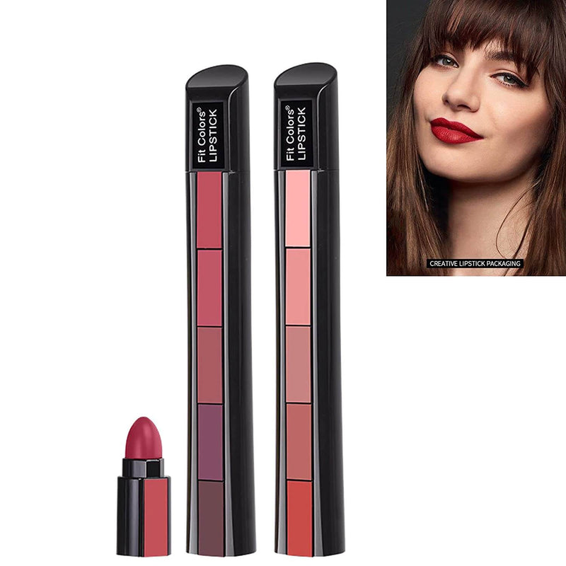 5 in 1 Lipstick™ - Matte Lipstick Kit | 1+1 GRATIS