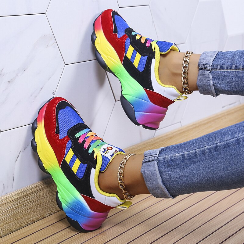 Callie™ | Rainbow ortopædiske sneakers