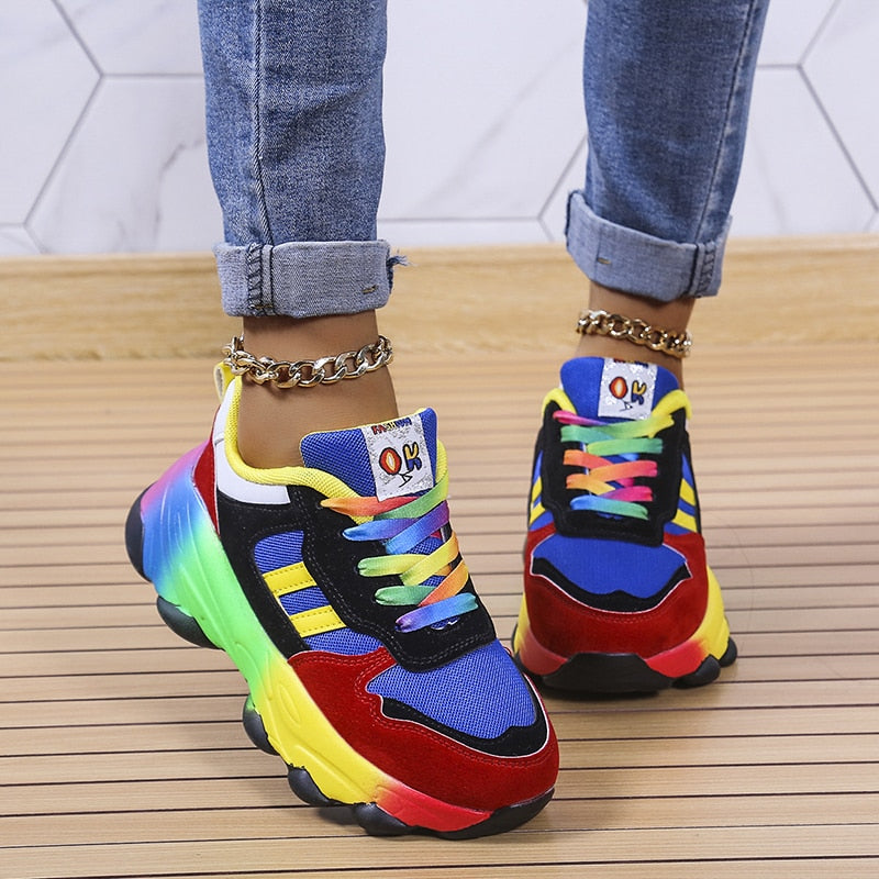 Callie™ | Rainbow ortopædiske sneakers