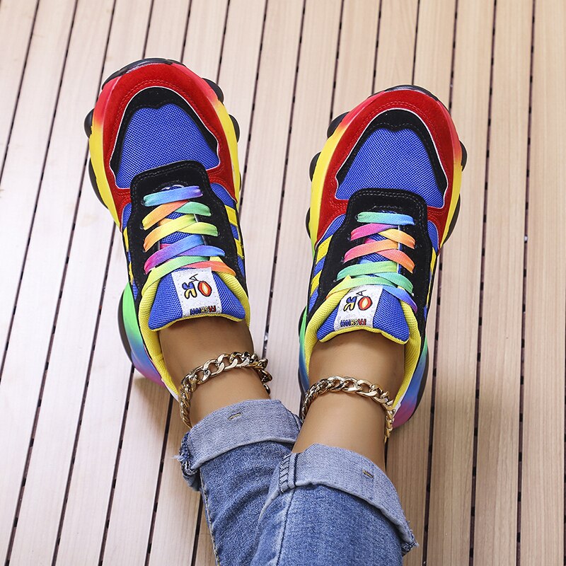 Callie™ | Rainbow ortopædiske sneakers