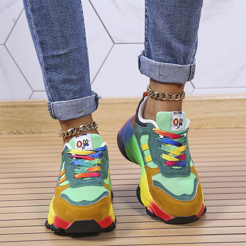 Callie™ | Rainbow ortopædiske sneakers