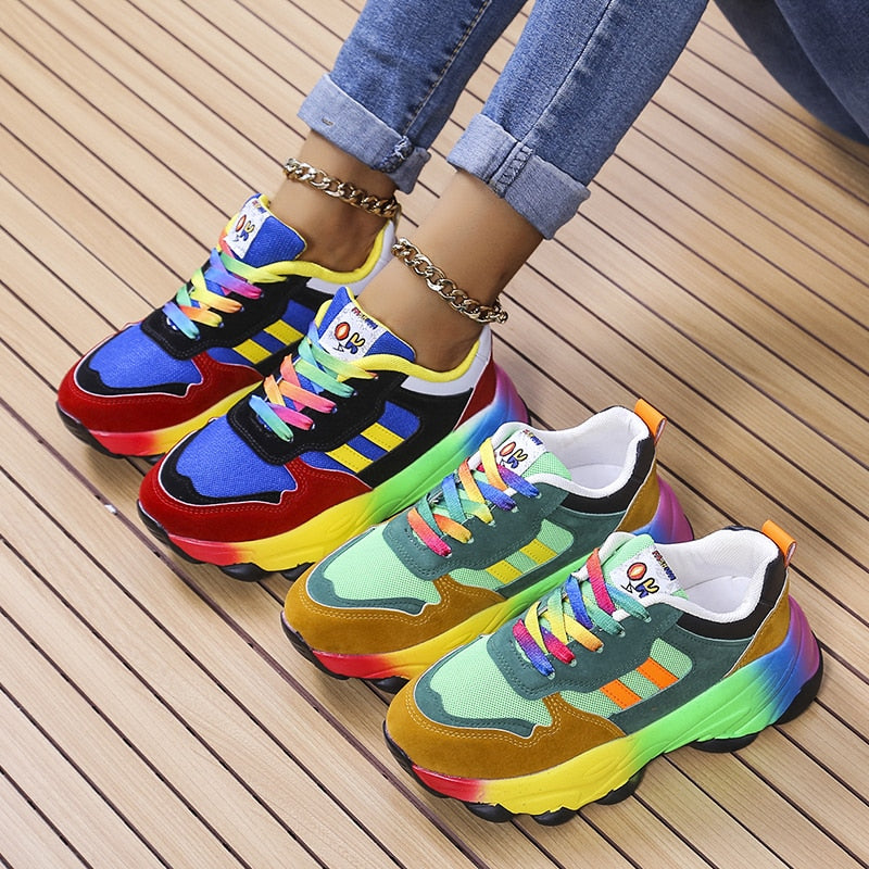 Callie™ | Rainbow ortopædiske sneakers